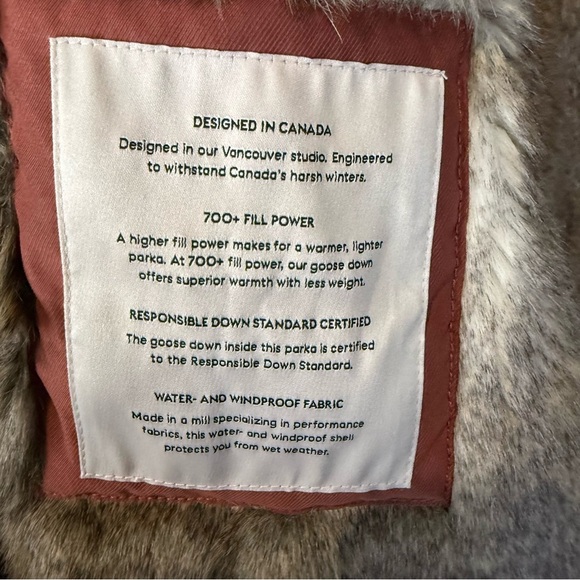 Babaton Oskar Parka Warm Rust Jacket Goosedown waterproof size Small - Picture 8 of 16